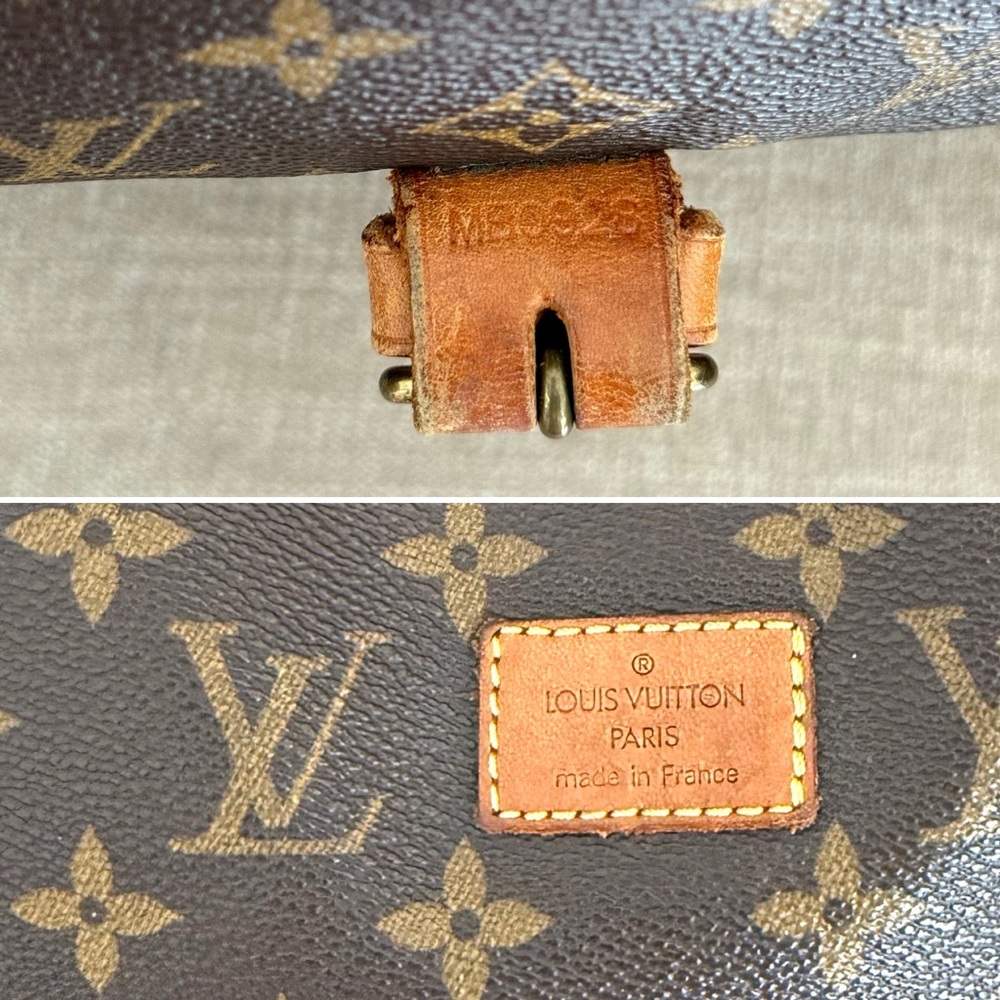 Authentic Louis Vuitton Saumur 35 in Monogram canvas M42254 brown LV leather - Picture 15 of 16